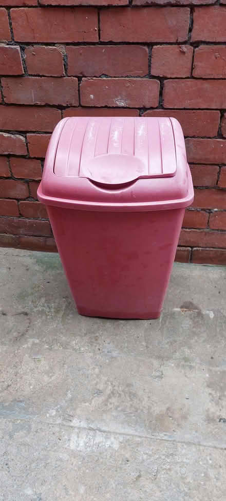Photo of free Red plastic lift top bin (Oswestry SY11) #2