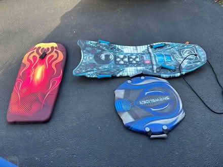 Photo of free 2 Snow Sleds and 1 Boogie Board (Hillsborough--NE section) #1