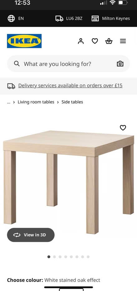Photo of free IKEA side table (Moggerhanger, MK44) #2