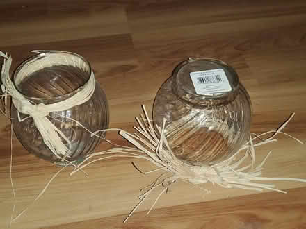 Photo of free 31 Glass Vases with Raffia (Marcus Wehrenberg Ronnies) #2
