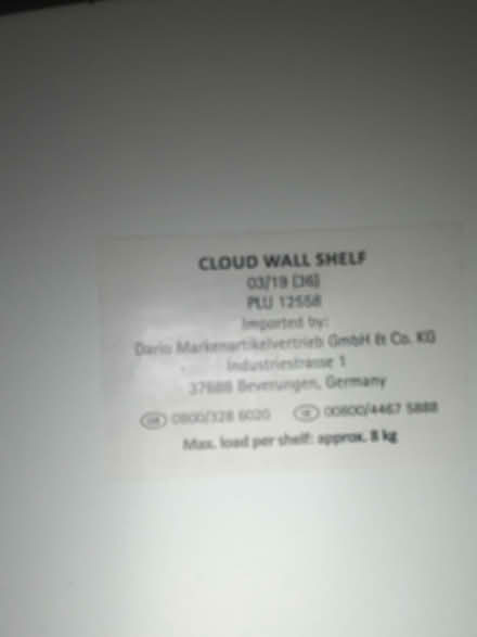 Photo of free Two cloud shaped wall shelves (S7 Netheredge) #3