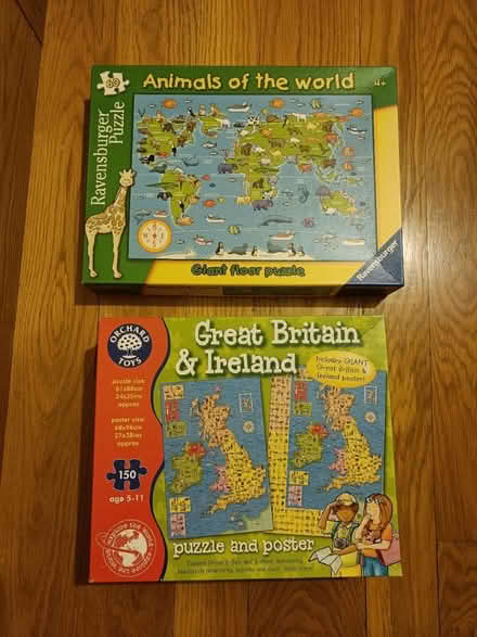 Photo of free Two children's map jigsaws (Wateringbury ME18) #1