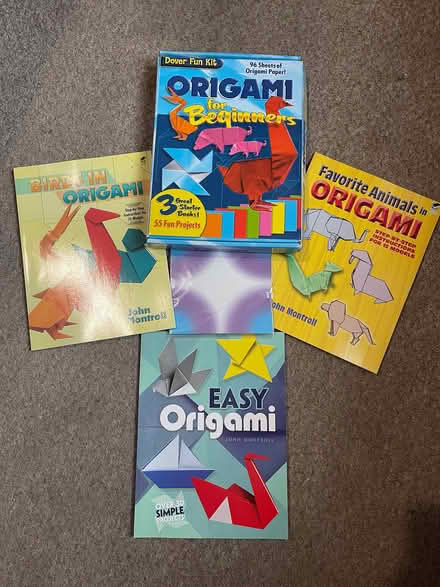 Photo of free Origami box set - 3 books and paper (Chorley PR6) #1
