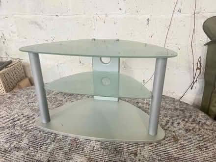 Photo of free Glass TV stand (Shapwick TA7) #1