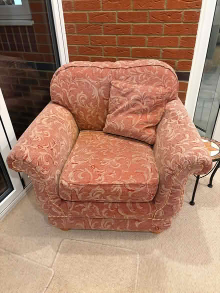 Photo of free 2 seater, armchair and storage footstool (Rooksdown RG24) #3