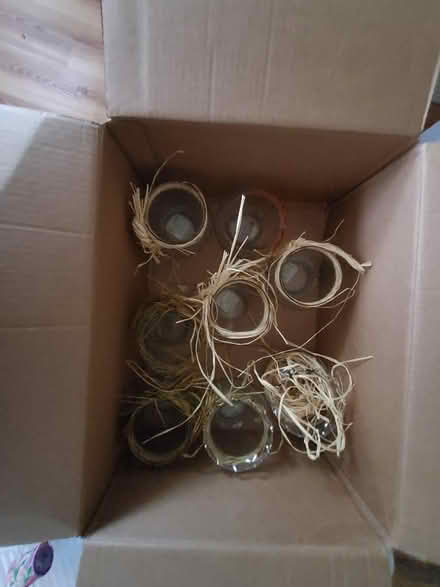 Photo of free 31 Glass Vases with Raffia (Marcus Wehrenberg Ronnies) #3