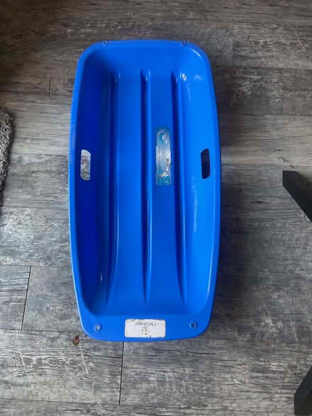 Photo of free Child's blue plastic sledge (Haywards Heath RH16) #1