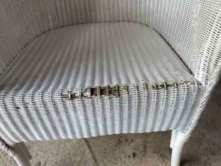 Photo of free Wicker / Lloyd Loom armchair, needs TLC (Southborough TN4) #2