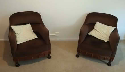Photo of free Two small upholstered chairs (Lower Wick WR2) #1