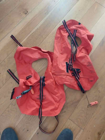 Photo of free 2 inflatable lifejackets (Cutteslowe OX2) #2