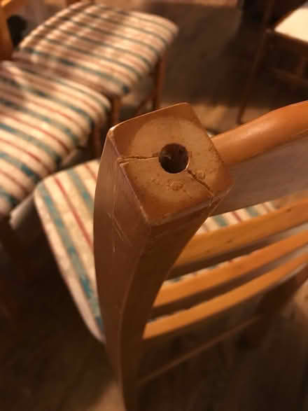 Photo of free Four wooden dining chairs (Mottingham) #2