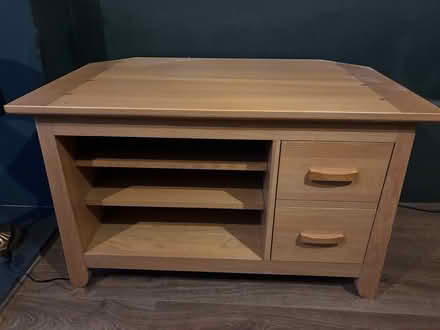 Photo of free Solid oak corner tv unit (Rock Ferry CH42) #2