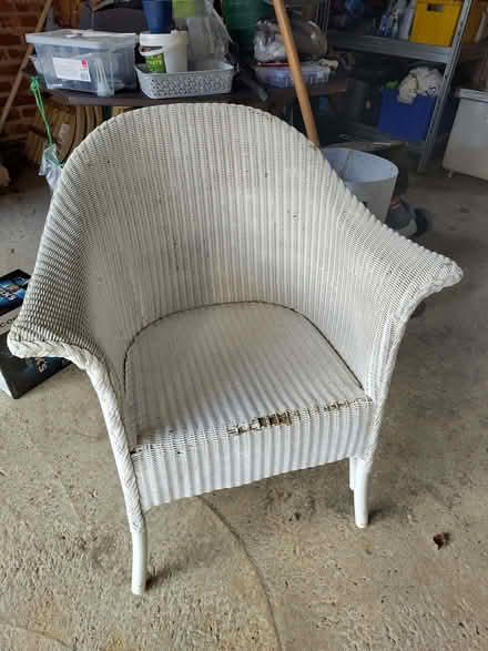 Photo of free Wicker / Lloyd Loom armchair, needs TLC (Southborough TN4) #1