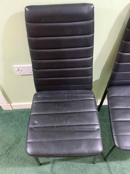 Photo of free Two black chairs (Eh17 8fw) #2