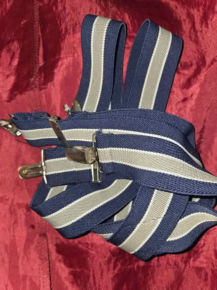 Photo of free Clip style suspenders blue & grey (Uphams Corner dorchester) #1