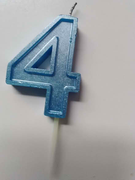 Photo of free Birthday candle '4' (Priory Village RH15) #1