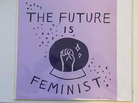 Photo of free "the future is feminist" poster (Tenleytown DC) #1