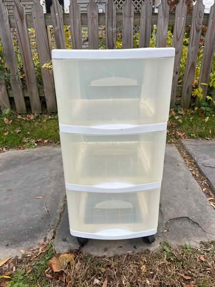 Photo of free 3 drawer plastic storage bin (Rhinebeck village) #1