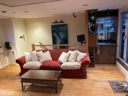 Photo of free Vintage Large sofa with cushions (Kensington W8) #1