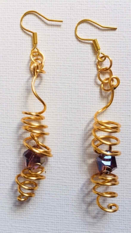Photo of free Amerthyst Twist Style Earrings (Liverpool L6) #2