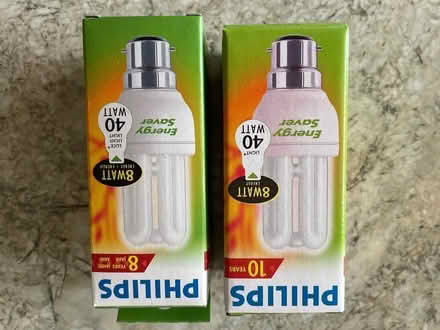 Photo of free 2 x CFL 8 watt B22 base lamps (Welling DA16) #1