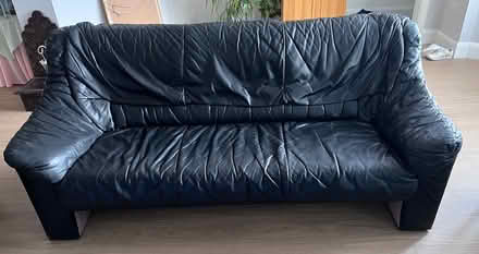 Photo of free 3 Seater Leather Soft (thames ditton KT7) #1