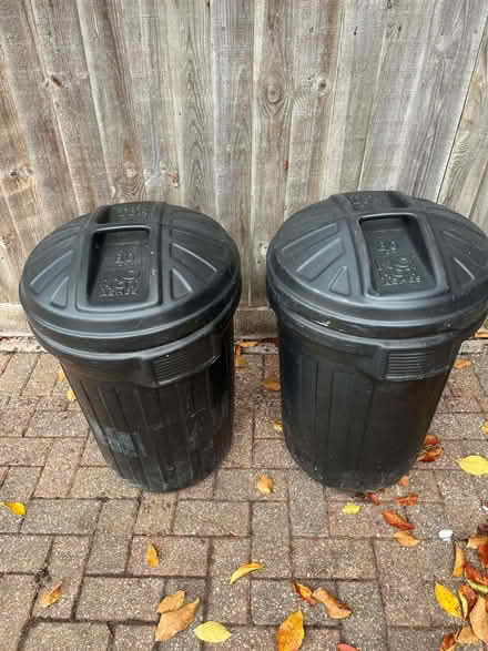 Photo of free 80L black dustbin with lids (Wivenhoe CO7) #1
