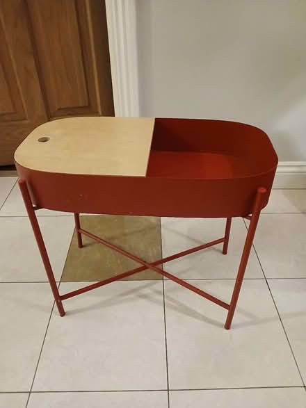 Photo of free Unusual metal/wood side table (Malahide) #1