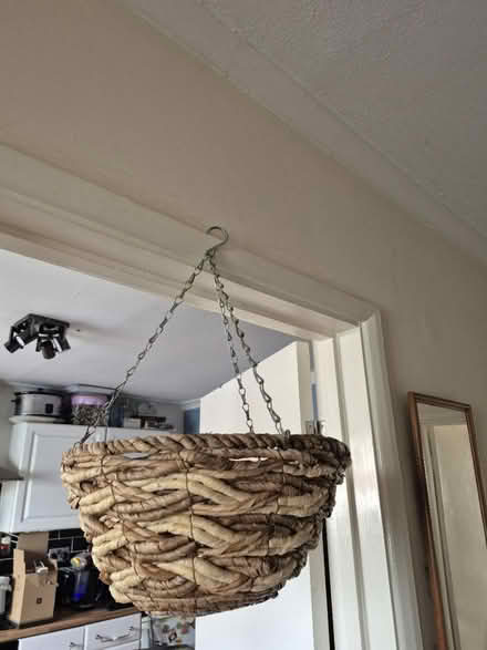 Photo of free Wicker hanging basket (Aldershot, GU12) #1