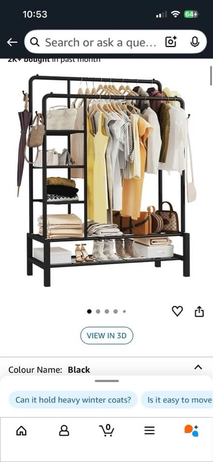 Photo of free White Hanging Rack (Home OX2) #1