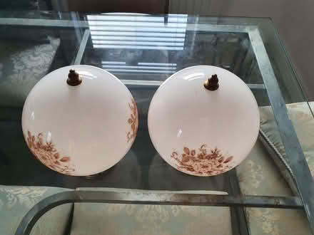 Photo of free Pair of glass globe light shades (Morecambe LA4) #2