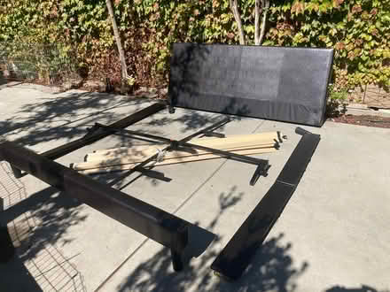 Photo of free King size bed frame and headboard (Van Nuys, near Valley College) #1