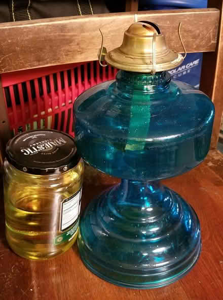 Photo of free Large oil lamp with oil (general Lynnwood and east side) #1