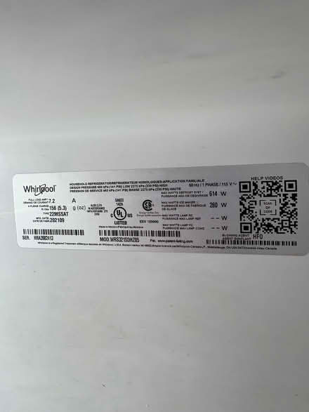 Photo of free 22 Cubic foot side-by-side fridge (Security Boulevard and 70) #3