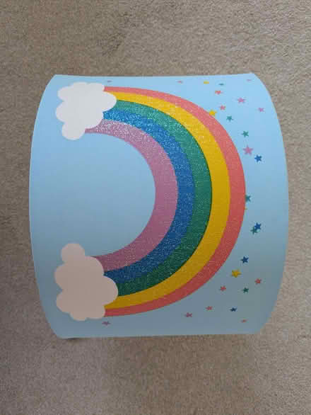 Photo of free Rainbow lampshade, 30cm diameter (Bishopton Hamlet CV37) #3