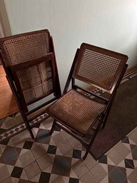 Photo of free 2 folding dining chairs (Wilden DY13) #1