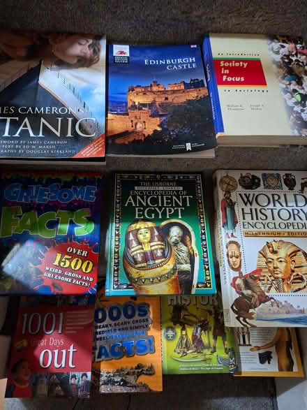 Photo of free Books, gruesome facts Egypt, World History, etc (Sainsburys GL52) #1