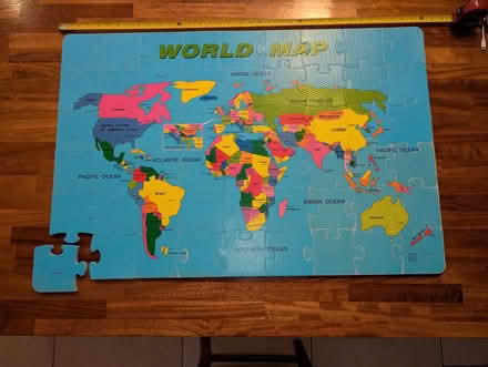 Photo of free Jigsaw, 54 Chunky Piece World Map (Dun Laoghaire/glenageary) #2