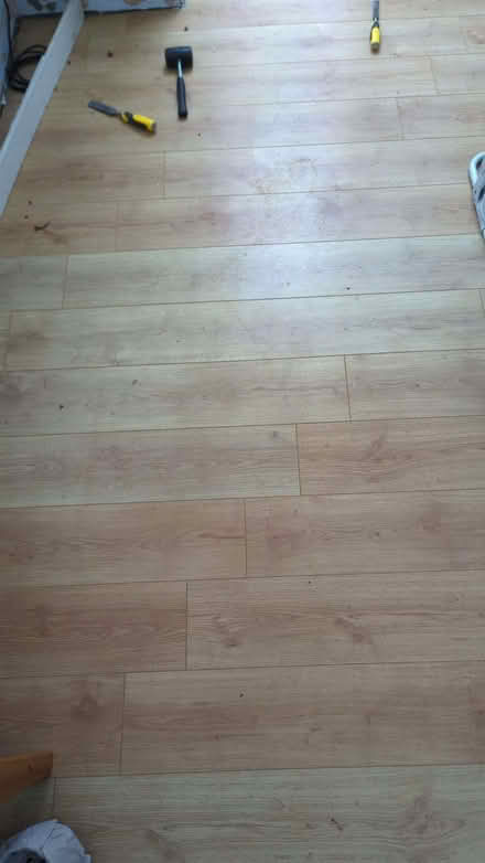 Photo of free Used laminate flooring - light oak effect (Cramlington NE23) #4