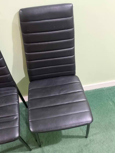 Photo of free Two black chairs (Eh17 8fw) #3
