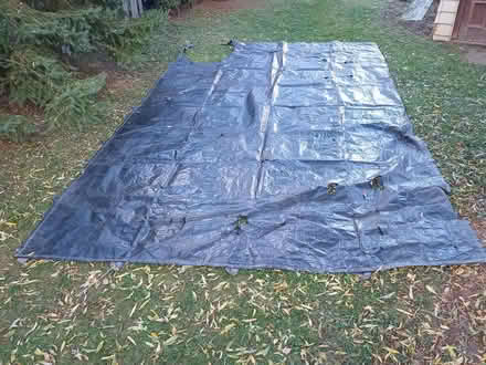 Photo of free Tarp, 11x19 feet, with holes (north Richmond Hill) #1