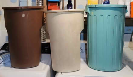 Photo of free 3 Tall Tubs (Reston) #1