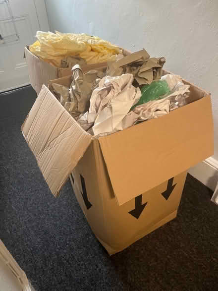 Photo of free X2 large boxes full of packaging (Bromley North BR1) #1