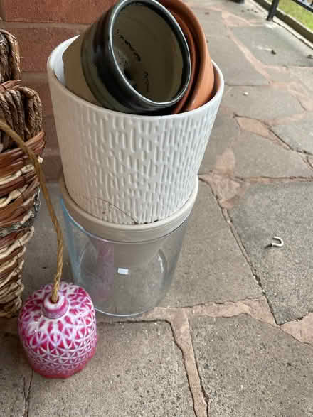 Photo of free Ceramic plant pots and two hanging baskets (Chilwell NG9) #2