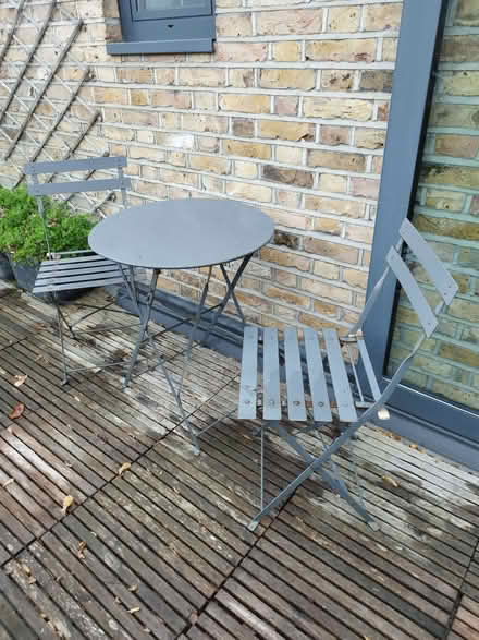 Photo of free Bistro table and two chairs (Teddington TW11) #1
