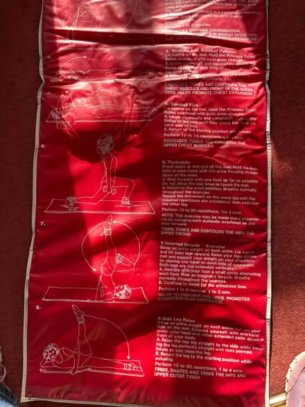 Photo of free Padded, plastic exercise mat (Bilton HG1) #3