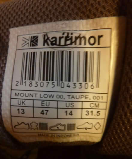 Photo of free Karimor trainers size 13, Centek steel toecap size 15 (Purley CR8) #2