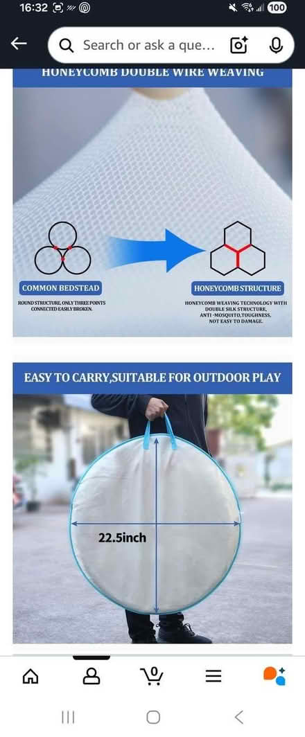 Photo of free Collapsible Mosquito Bed Net Canopy (NW10) #4