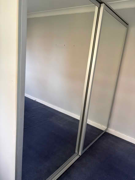 Photo of free IKEA PAX Triple wardrobe with sliding mirror doors (Crockford Bridge Farm KT15) #4