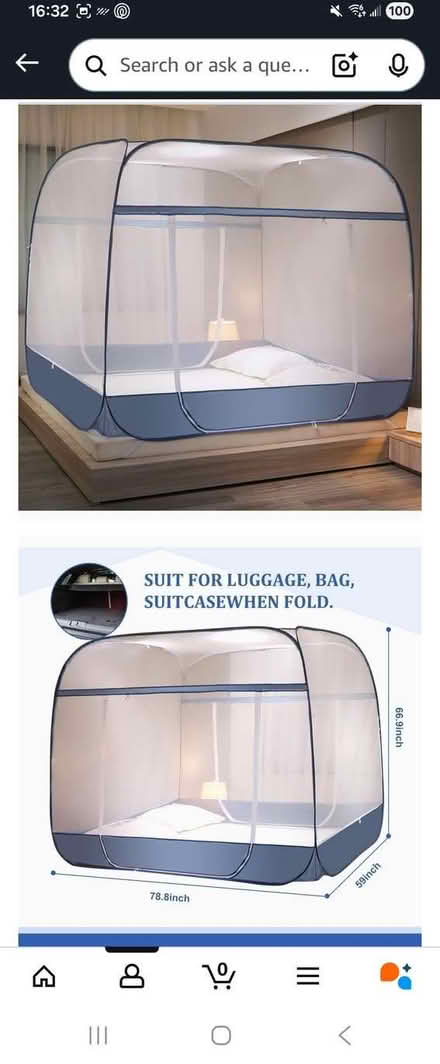 Photo of free Collapsible Mosquito Bed Net Canopy (NW10) #3